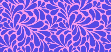 Damlaları olan kusursuz bir şablon. Soyut çiçek arkaplanı. Renkli dokular. EPS 10