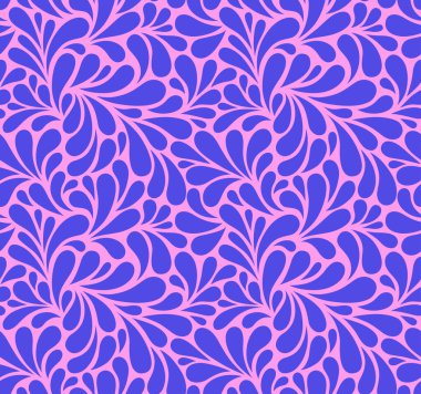 Damlaları olan kusursuz bir şablon. Soyut çiçek arkaplanı. Renkli dokular. EPS 10