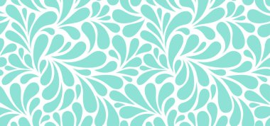 Damlaları olan kusursuz bir şablon. Soyut çiçek arkaplanı. Modaya uygun monokrom dokusu. EPS 10