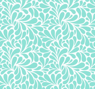 Damlaları olan kusursuz bir şablon. Soyut çiçek arkaplanı. Modaya uygun monokrom dokusu. EPS 10