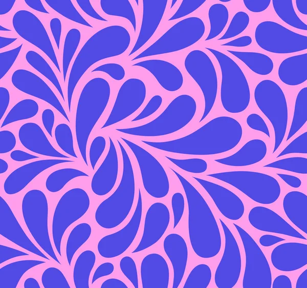 Векторный Бесшовный Рисунок Каплями Абстрактный Цветочный Фон Стильная Красочная Текстура — стоковый вектор