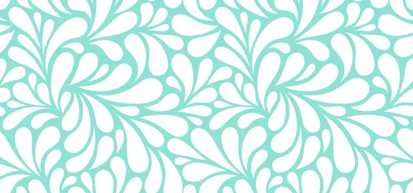 Vektor Nahtlose Muster Mit Tropfen Abstrakter Floraler Hintergrund Stilvolle Monochrome — Stockvektor