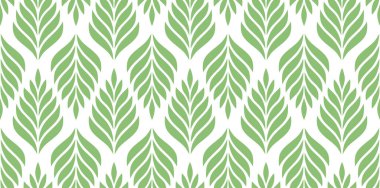 Vektör geometrik kusursuz desen. Yaprakları olan modern tarz çiçekli bir arka plan. EPS 10