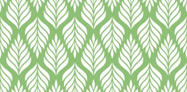 Vektör geometrik kusursuz desen. Yaprakları olan modern tarz çiçekli bir arka plan. EPS 10