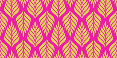 Vektör geometrik kusursuz desen. Yaprakları olan modern tarz çiçekli bir arka plan. EPS 10