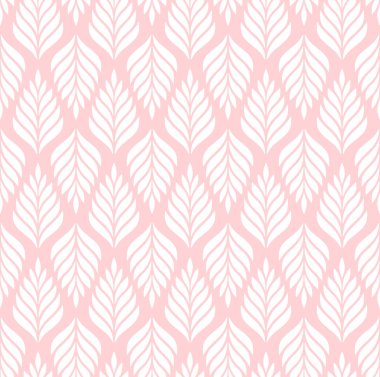 Vektör geometrik kusursuz desen. Yaprakları olan modern tarz çiçekli bir arka plan. EPS 10