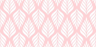 Vektör geometrik kusursuz desen. Yaprakları olan modern tarz çiçekli bir arka plan. EPS 10