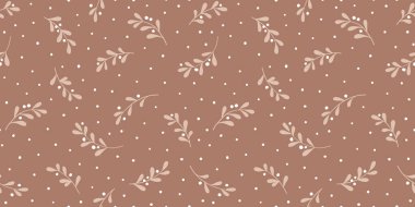 Ağaç dalları ve kar taneleriyle Noel arkaplanı. Ökseotu olan kusursuz bir model. EPS 10