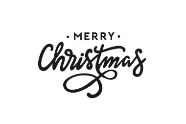 Mutlu Noeller el yazması mektuplar. Xmas kaligrafi vektör çizimi, EPS 10