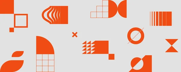 Minimalistische Poster Met Geometrische Vormen Moderne Abstracte Achtergrond Trendy Vectorgrafische — Stockvector