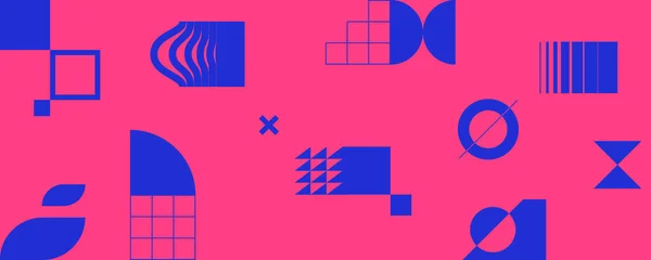 Minimalistische Poster Met Geometrische Vormen Moderne Abstracte Achtergrond Trendy Vectorgrafische — Stockvector