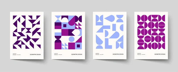 Trendiges Cover Design Minimale Geometrische Formkompositionen Anwendbar Für Broschüren Poster — Stockvektor