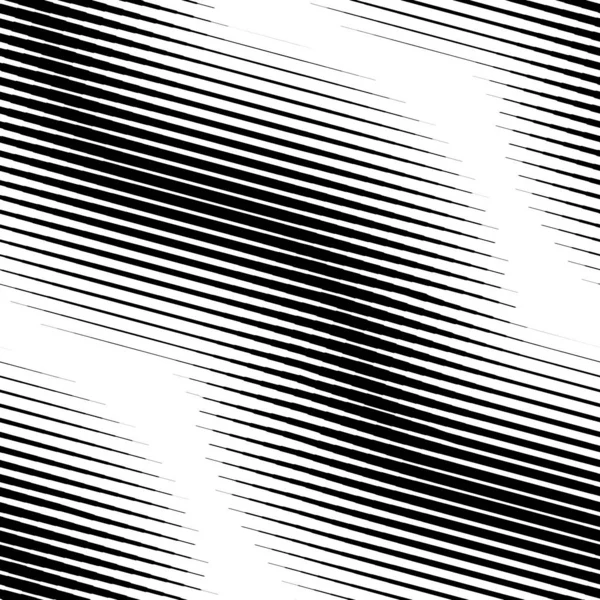 Seamless Halftone Wavy Pattern Stylish Monochrome Striped Texture Modern Vector — Stock Vector