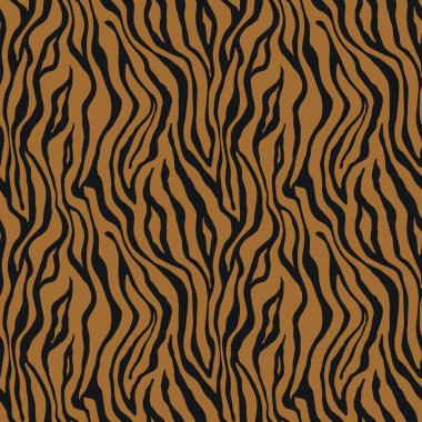 Kaplan monokrom dikişsiz desen. Hayvan derisi izi. Moda stili organik doku. EPS 10