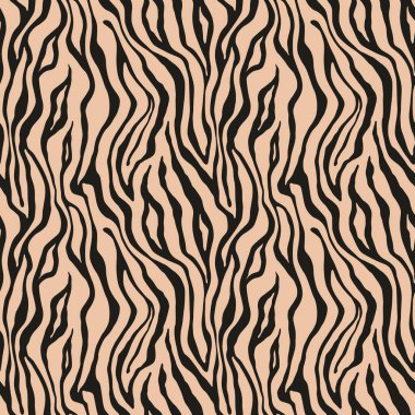 Kaplan monokrom dikişsiz desen. Hayvan derisi izi. Moda stili organik doku. EPS 10