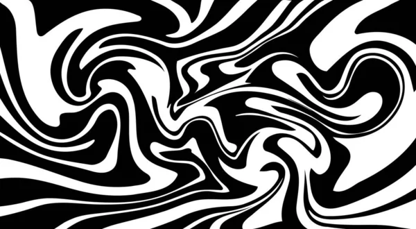 Монохромный Мрамор Векторной Текстуры Абстрактный Жидкий Волнистый Фон Оптический Эффект — стоковый вектор