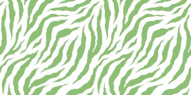 Zebra tek renkli, dikişsiz desen. Hayvan derisi izi. Moda stili organik doku. EPS 10