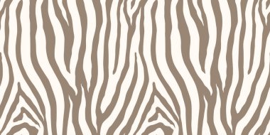 Zebra tek renkli, dikişsiz desen. Hayvan derisi izi. Moda stili organik doku. EPS 10