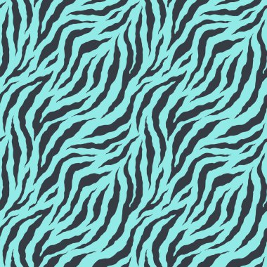Zebra tek renkli, dikişsiz desen. Hayvan derisi izi. Moda stili organik doku. EPS 10