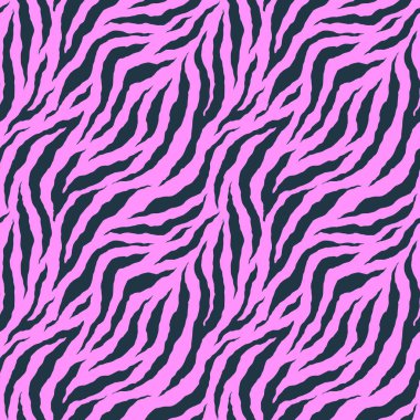 Zebra rengarenk, pürüzsüz desen. Hayvan derisi izi. Moda stili organik doku. EPS 10