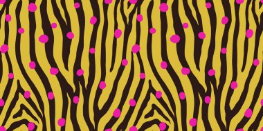 Zebra rengarenk, pürüzsüz desen. Hayvan derisi izi. Moda stili organik doku. EPS 10