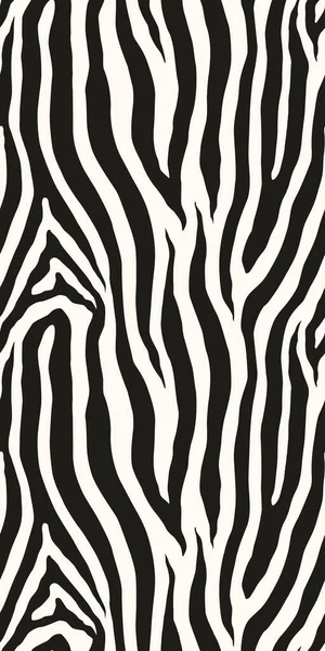 斑马单色无缝图案 病媒动物皮肤印 时尚时尚的有机质感 Eps — 图库矢量图片