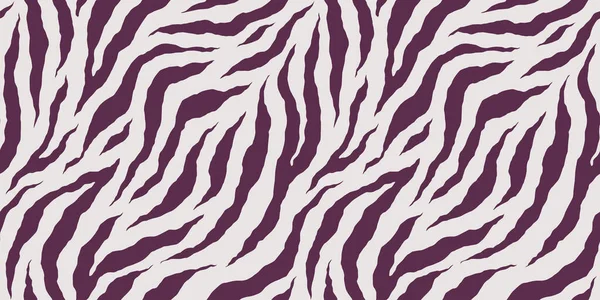 Zebra Monokróm Zökkenőmentes Minta Vektor Állati Bőr Lenyomat Divatos Stílusos — Stock Vector