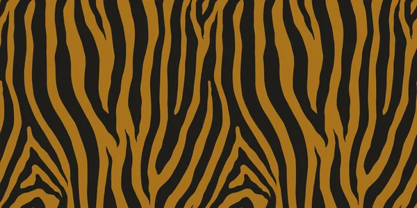 Zebra Monochromatický Bezešvý Vzor Otisk Kůže Vektorového Zvířete Módní Stylová — Stockový vektor