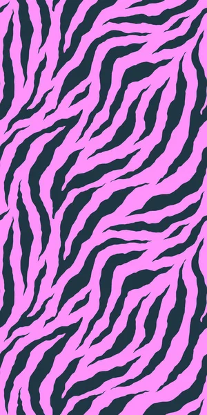 Zebra Barevné Bezešvé Vzor Otisk Kůže Vektorového Zvířete Módní Stylová — Stockový vektor
