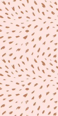 Fırça darbesi, el boyası, kusursuz desen. Moda stili organik doku. Vektör hayvan derisi izi.