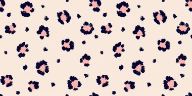 Leopar desensiz fırça darbesi dokusu. Moda tarzı doğal arka plan. Hayvan derisi izi. EPS 10