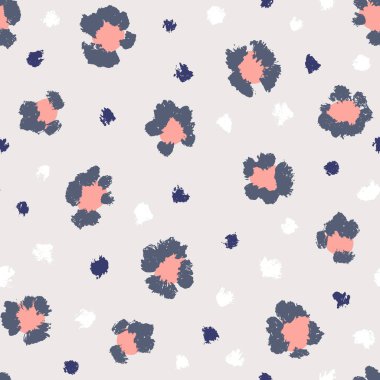 Leopar desensiz fırça darbesi dokusu. Moda tarzı doğal arka plan. Hayvan derisi izi. EPS 10