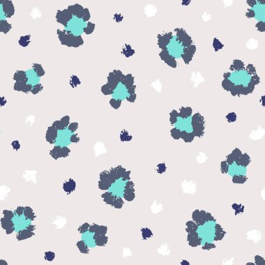 Leopar desensiz fırça darbesi dokusu. Moda tarzı doğal arka plan. Hayvan derisi izi. EPS 10