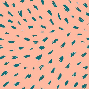 Fırça darbesi, el boyası, kusursuz desen. Hayvan derisi izi. Moda stili organik doku. EPS10