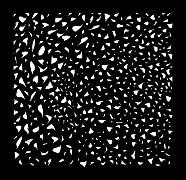 带笔尖的黑白相间的花纹 矢量不规则抽象纹理与随机手绘点 Eps — 图库矢量图片
