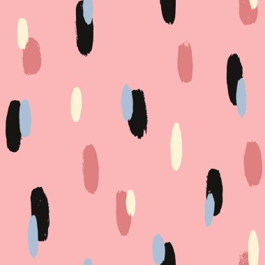 Fırça darbesi, el boyası, kusursuz desen. Yuvarlak organik şekilli soyut bir arka plan. Moda tarzı bir doku..