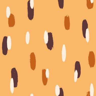 Fırça darbesi, el boyası, kusursuz desen. Yuvarlak organik şekilli soyut bir arka plan. Moda tarzı bir doku..