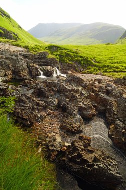 Glencoe Dağı Tatil Köyü 'nde teleferik gezisi. Büyüleyici manzaranın görüntüsü