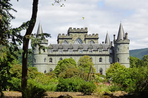 Zamek Inveraray Zamek Miejscowości Inveraray Loch Fyne Szkocji Około Północ — Zdjęcie stockowe