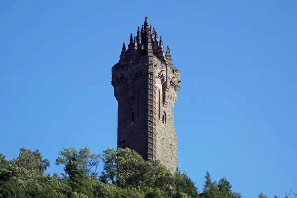 Wallace Monument High Four Sided Tower Which Built 1869 Stirling — Stock Photo, Image