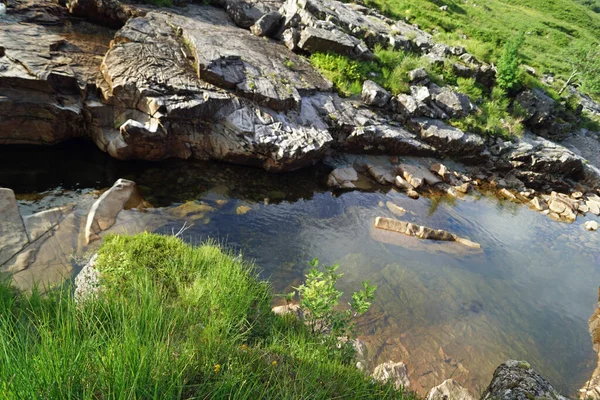 Skoçya Daki Glen Etive Küçük Bir Şelale — Stok fotoğraf