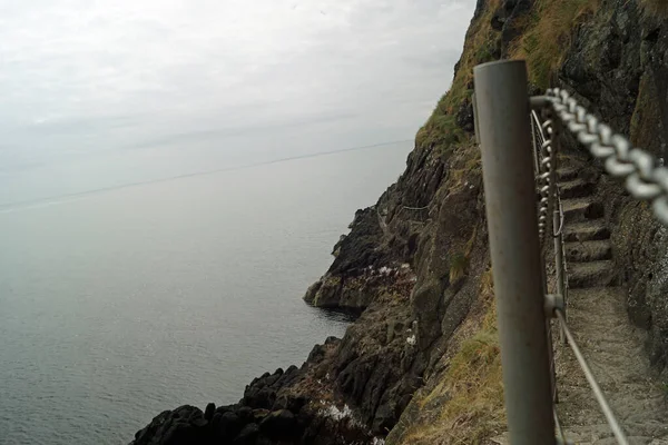 Gobbins Cliff Path Islandmagee County Antrim Northern Ireland Causeway Coastal — Stock Photo, Image