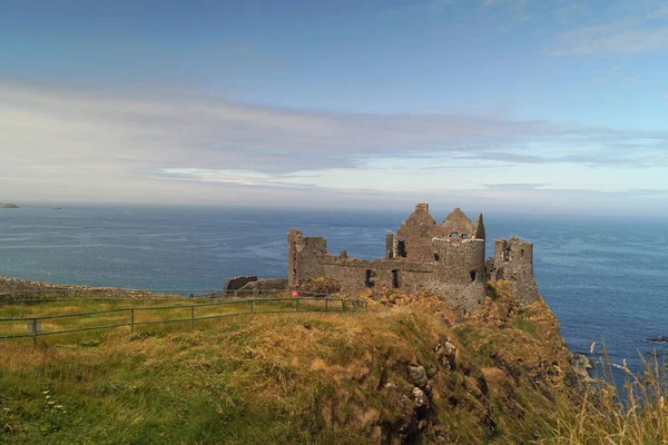 Dunluce Castle One Largest Ruins Medieval Castle Ireland — Stock Photo, Image