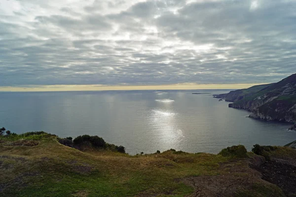 Slieve League Klippor Västra Irland Donegal Atlanten Med 601 Höjd — Stockfoto