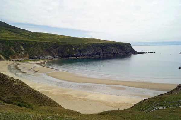 Uma Das Mais Belas Praias Caminho Atlântico Selvagem Está Localizada — Fotografia de Stock