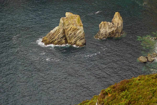 Slieve League Klippor Västra Irland Donegal Atlanten Med 601 Höjd — Stockfoto