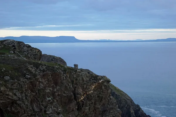 Rlanda Nın Donegal Eyaletinin Batısındaki Slieve League Uçurumları Atlantik Okyanusu — Stok fotoğraf