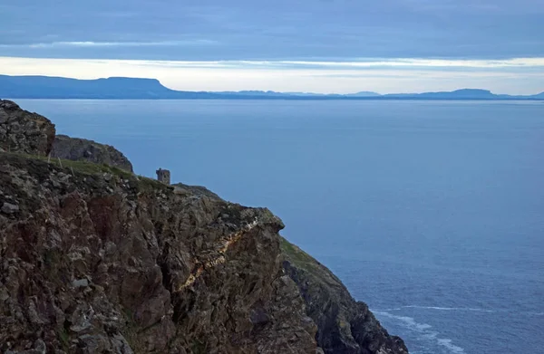 Скалы Лиги Слива Западе Ирландского Графства Донегал Атлантическом Океане Высотой — стоковое фото
