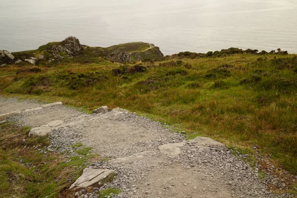 Los Acantilados Slieve League Oeste Del Condado Irlandés Donegal Océano — Foto de Stock