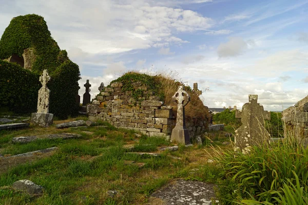 Ruinerna Den Medeltida Kyrkan Kilmacreehy Eller Kilmacrehy Ligger Vid Liscannor — Stockfoto